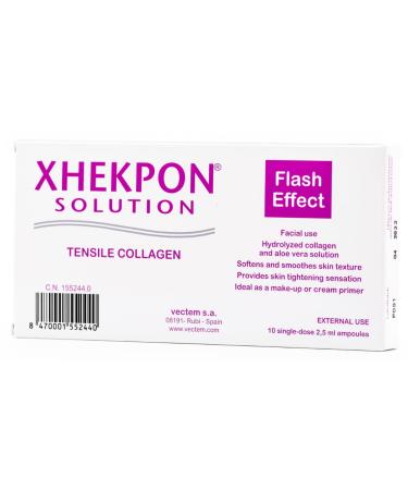 XHEKPON Collagen Effect Flash Solution 10x2.5ML - Worldwide Shipping Available | Circle Shop - Buy Online on GoSupps.com