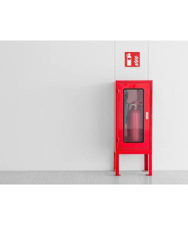 Buy Notlok Safety Work Fire Protection Sign - Fire Extinguisher (10 Pack) - DIN EN ISO 7010 Compliant - Long-Lasting PVC with High-Quality Adhesive Tape - 15x15 cm - Buy Online on GoSupps.com