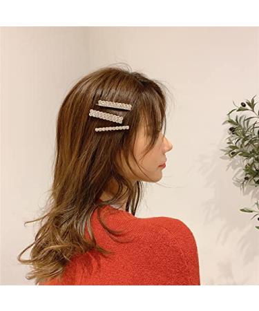 Tzoxal Luxury Rhinestone Hair Clips - White Sparkly Barrettes for Women - Perfect for Prom, Weddings, and Daily Wear - Set of 3 - Buy Online on GoSupps.com
