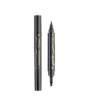 Double Ended Eyebrow Pencil with 4 Tips Micro Head 3D Waterproof Micro Brow Pencil Effortless Natural Looking Eyebrows Black HS