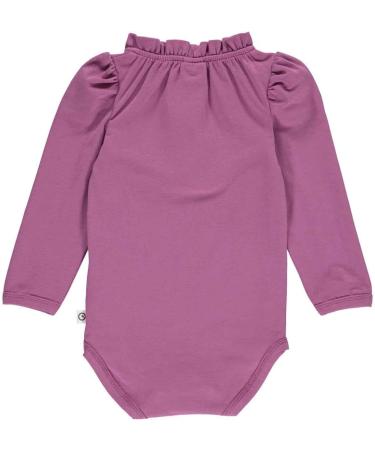 Msli by Green Cotton Baby Girl Petit Blossom Applique L/S Body Base Layer 92 - Boysenberry | Eco-Friendly Baby Clothing | International Shipping - Buy Online on GoSupps.com