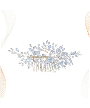 Ipetboom Silver Barrettes Hair Accessories Hair Barrettes for Women Silver Hair Clip Silver Headpiece Hair Side Comb Hair Comb Crystal Bridal Hair Combs Hairpin Bride Wedding - Buy Online on GoSupps.com