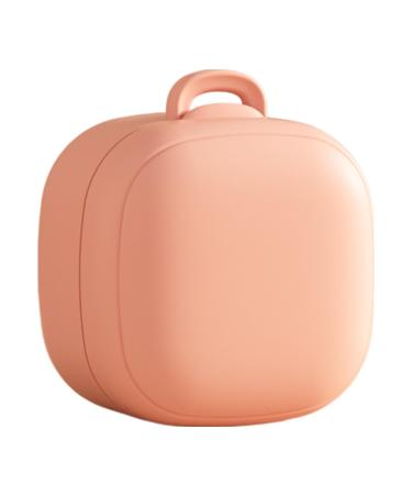 Qarido portable silicone pacifier cover |Portable silicone pacifier container shell travel bag portable silicone pacifier container for walks boys and girls pink