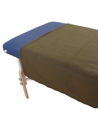 Body Body Linen Gentility Polar Fleece Massage Table Blanket - 54x80 Inch, 100% Polyester - Chocolate - Buy Online on GoSupps.com