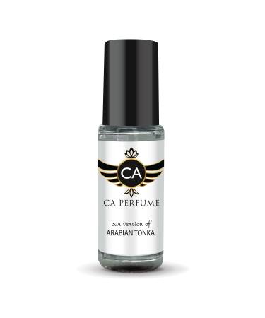 CA Perfume Impression of Arabian Tonka For Women & Men Replica Fragrance Body Oil Dupes Alcohol-Free Aromatherapy Sample Travel Size Concentrated Long Lasting Attar Roll-On 0.14 Fl Oz/4ml-X1