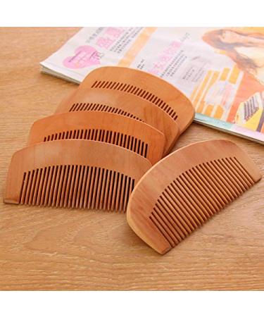 Peach Wood Anti-Static Close Tooth Comb Set - 2 PCS - Buy Online on GoSupps.com