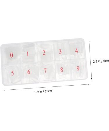 minkissy 2 Boxes Nail Art Box Nail Kits Fingernail File Clear Stiletto Nails Nail File Buffer Artificial False Nails Manicure Kit Manicure Accessories Fake Nail Stickers Plastic Boxed - Buy Online on GoSupps.com