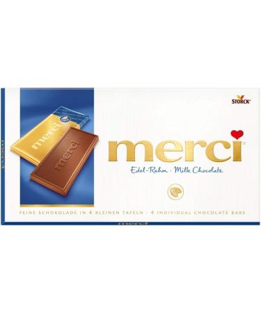  merci Thank you Table Chocolate elegant frame (15 x 100 g) / 4 small thin tablets - Buy Online on GoSupps.com