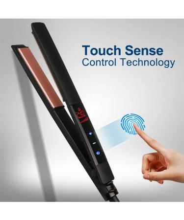 Professional Hair Straightener Iron with LCD Display | Customizable Black Hair Tool for Salon Quality Results - Buy Online on GoSupps.com