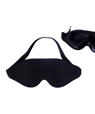 Sleeping Eye Mask for Women & Men Blinder Black Soft Comfort Eye Shade 3D Contoured Cup Sleep Mask and Blindfold Concave Molded Night Sleep Mask Block Out Light goggles Cover for Travel Yoga Nap