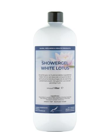 Claudius Showergel White Lotus 1 liter met dop wit