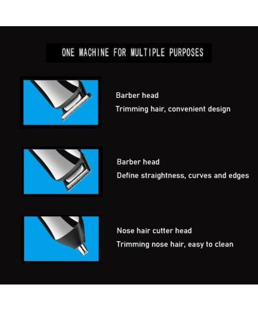 11-in-1 Hair Clippers for Men | Electric Hair Trimmer & Grooming Kit - Rechargeable Beard Body Nose & Ear Trimmer - Buy Online on GoSupps.com