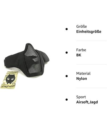 Tactical Airsoft CS Protective Clothing - Strike Steel Half Mask & 2 Belts for Hunting & Paintball | WorldShopping4U BK - Buy Online on GoSupps.com