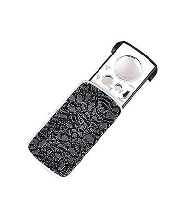 Holding Magnifying Glass Slide Out Pocket Magnifying Glass 30X 60X and 90X Multi-Power Small Portable Loupe Magnifier