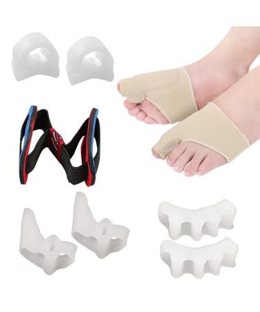 ELHEVA Toe Separators to Correct Bunions  Bunion Corrector for Women & Men  Toe Spacers Toe Straightener for Pain Relief  Hallux Valgus Brace Toe Stretch Band   Lightweight  Comfortable