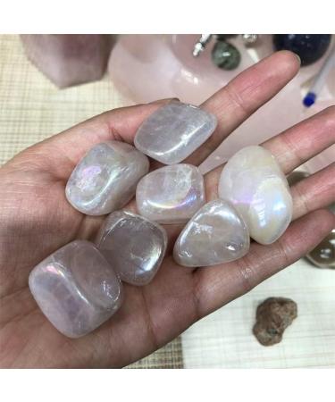 Aura Rose Quartz Tumbled Stones Natural Polished Crystal Gemstones Reiki Home Decoration - (Color: 100g Size: 20-30mm) Natural Stones and Minerals - Buy Online on GoSupps.com