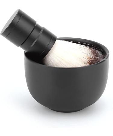 Tmishion Shaving Bowl & Brush Set | Stainless Steel Razor Soap Bowl for Men | Perfect for Salon & Home Grooming - Buy Online on GoSupps.com