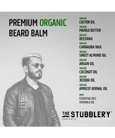 Organic Beard Balm 2 oz - Peppermint & Tea Tree - Nourish & Style Your Beard - International Shipping Available - Buy Online on GoSupps.com