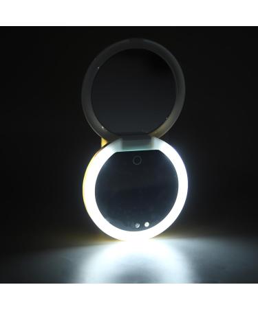 Compact & Portable UV Mirror Sunscreen Testing Mirror Travel Makeup Mirror with UV Camera Rechargeable Handheld Double-Sided Pocket Mirror with Soft Light for Skin Protection - Buy Online on GoSupps.com