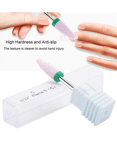 Nail shop professional nail polisher nail manicure tool 5 Types Ceramic Cylinder Shape Grinding Head Nail Drill Bit for Nail Polishing Manicure Tools(04#) - Buy Online on GoSupps.com