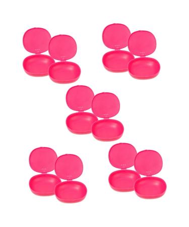 Lurrose silicone shell 10 pieces menstrual cup box menstrual pillow bag women-menstrual cup cup- period cup-cup holder holder travel container made of silicone