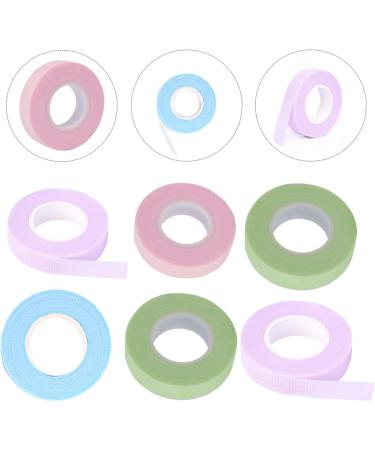 FRCOLOR 8rolls Tape Fabric Facial Tape Adhesive Fabric Tapes White Gaffers Tape White Gaffer Tape Adhesive Tape Lashes Tool Foam Lash Tape Cotton Swab Eyelash Cotton Stem 5.1x5.1cm Assorted Color - Buy Online on GoSupps.com