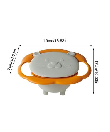 Youngwier 360 Rotatable Gyro Bowl for Toddlers | Anti-Spill & Scalding Protection - Smooth Design - Buy Online on GoSupps.com