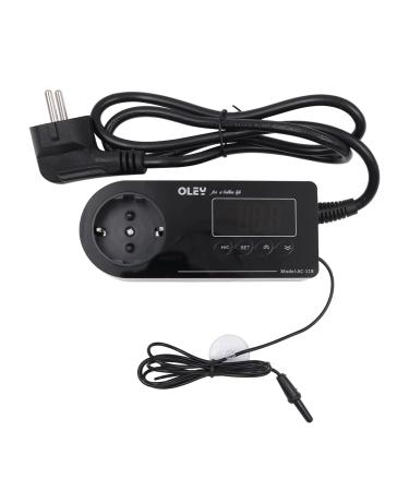 VOANZO Reptile Thermostat Intelligent Temperature Controller for Thermostat Terrarium Reptiles Aquariums Insect Heaters Round