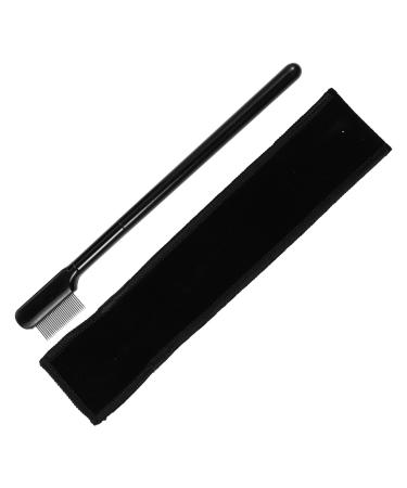Didiseaon 4 Sets Eyelash Comb Lash Tools for Eyelash Extensions Metal Comb Separator Girl Eyebrow Brush Tea Bag Storage Lash Separator Eyelash Brush Long Handle Cloth Bag Beauty Tools Woman