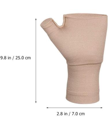 EXCEART Carpal Tunnel Gloves - Elastic Wrist Support Brace Fingerless Sleeves for Pain Relief & Fatigue Perfect for Sprains & Wrist Rest - International Shipping Available - Buy Online on GoSupps.com