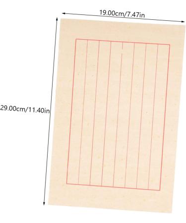 COHEALI 50 sheets Stationary Capability Practice Raw Infiltrating Drawing Worry Do or about Not for Rice As Shown 29x19cm - Buy Online on GoSupps.com