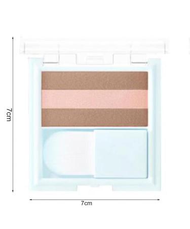 Silky Touch Face Contour Kit: Nose Contouring Bronzer Highlighter Palette - Waterproof & Long-Lasting Pressed Powder (01) - Buy Online on GoSupps.com
