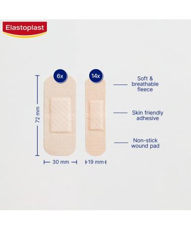 Elastoplast Sensitive Hypoallergenic Light Plasters - 20 Pieces - Buy Online on GoSupps.com