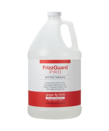 Ginger Lily Farms Salon Formula FrizzGuard Pro Anti-Frizz Hairspray for Frizzy Hair 100% Vegan & Cruelty-Free 1 Gallon (128 fl oz) Refill