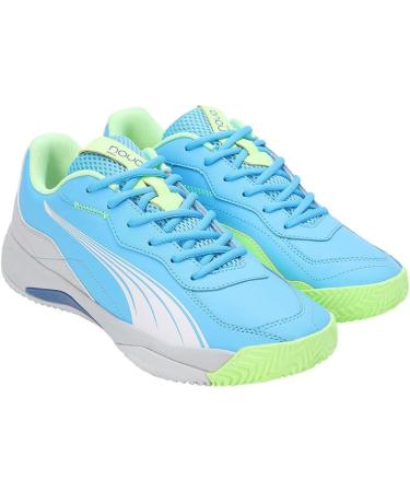 PUMA Unisex Nova Smash Tennis Shoe 44 EU - Luminous Blue Puma White & Glacial Gray - International Shipping Available - Buy Online on GoSupps.com