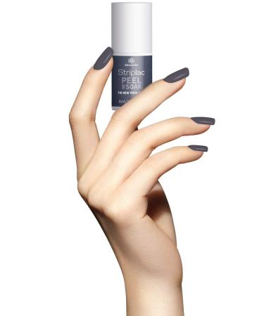 Alessandro Striplac Peel or Soak New York Gray - Urban Gray LED Nail Polish & Top Coat 8ml - Perfect Glossy Finish - International Shipping - Buy Online on GoSupps.com