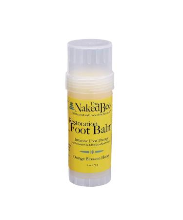 The Naked Bee Restoration Foot Balm 2 Ounce Orange Blossom Honey 2 Ounce (Pack of 1)