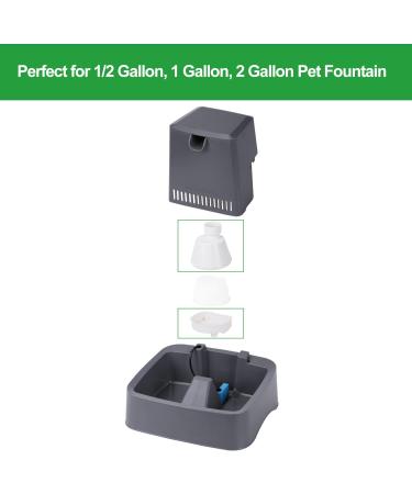 ZEKIRY Replacement Filter Housing for PetSafe Drinkwell Fountains - Compatible with 1/2, 1, and 2 Gallon Models - ABS Material - Buy Online on GoSupps.com