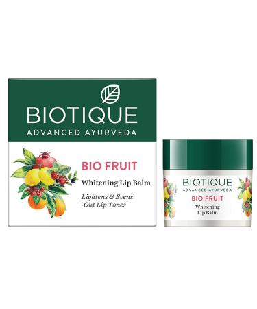 B.iotique Fruit Whitening/Brightening Lip Balm | Hydrated and Nourishing Lips| Visibly Lighter Lips | Evens Out Lip Tone | De-pigmentation Balm |100% Botanical Extracts| All Skin Types | 12G