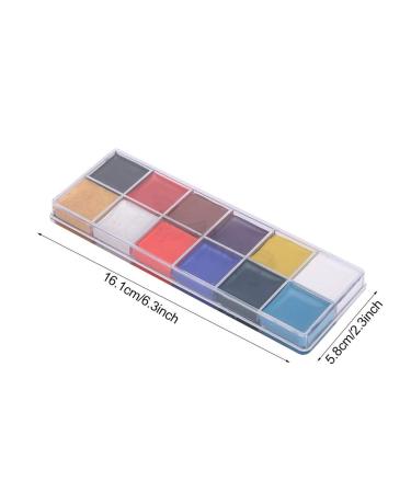 12 Colors Oil Paint Set for Face & Body - Ideal for Halloween Makeup & Special Effects - Buy Online on GoSupps.com