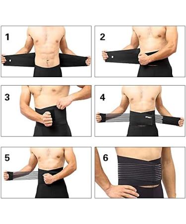 Adjustable Back Support Belt | Bodybuilding Lumbar Belt for Pain Relief & Posture Correction | 9A-XL (Waist 100-120cm) - Buy Online on GoSupps.com