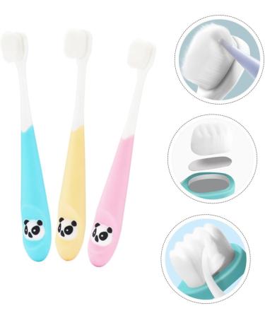 Healvian 3pcs Children's Toothbrush Set | Soft Bristles for Milk Teeth Cleaning | Fun & Safe Oral Care Toys - Buy Online on GoSupps.com