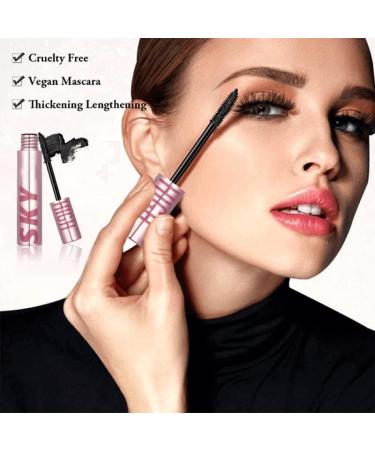 4d Lengthening Curling Mascara 5d Waterproof Lengthening Curling Mascara Black Waterproof Smudge Proof Long Lasting Thicking Curling Mascara (2pcs) - Buy Online on GoSupps.com