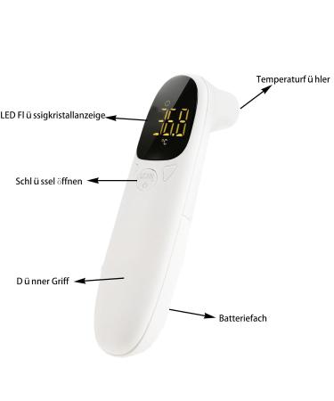 Buy Contactless Infrared Thermometer for Babies & Adults - Accurate Fever Measurement Alarm & LCD Display - Buy Online on GoSupps.com