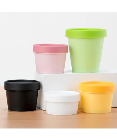 Plastic cosmetic jars empty jars 5 PC 200ml Pink Mask Mixing Bowl Empty 200g Plastic Storage Jars with Inner Liner for Storage Body Hand Face Cream Lotion Gel 5X Spatula (Color : Geel Si (Color : 200ml Roze - Buy Online on GoSupps.com