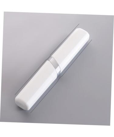 Mobestech Travel Toothbrush Set - Manual Toothbrush Holder & Case for On-the-Go Travel | White PP Protective Storage Box - Buy Online on GoSupps.com