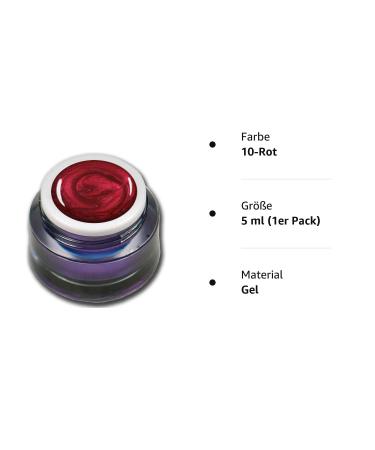 Buy Metallic Red UV LED Nail Gel - RM Beautynails 5ml | International Shipping Available - Buy Online on GoSupps.com