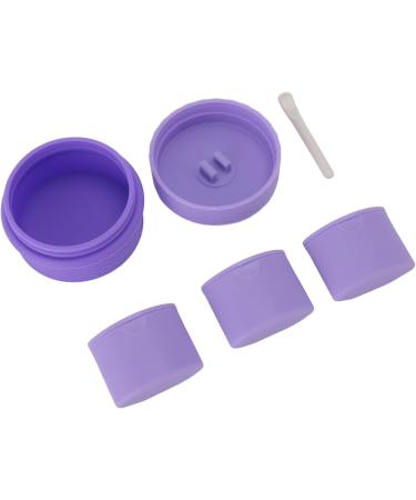 DAUZ Travel Silicone Cosmetic Container 12ml Silicone Cream Jar with Spoon proof for Women Outdoor Use (Purple) - Buy Online on GoSupps.com