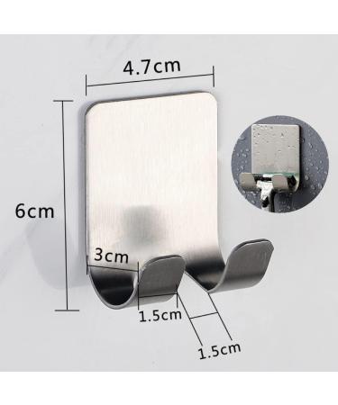 Dongda Stainless Steel Razor Holder Bracket - Self-Adhesive Shower Rack for Bathroom - Waterproof Multi-Purpose Hook - No Drilling Required - Buy Online on GoSupps.com