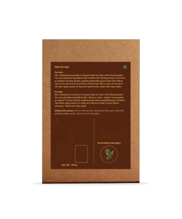 Neem Leaf Powder 100% Pure & Natural Hygienically Dried Pack For Healthy Scalp & Strong Hair - 100 Grams - Buy Online on GoSupps.com